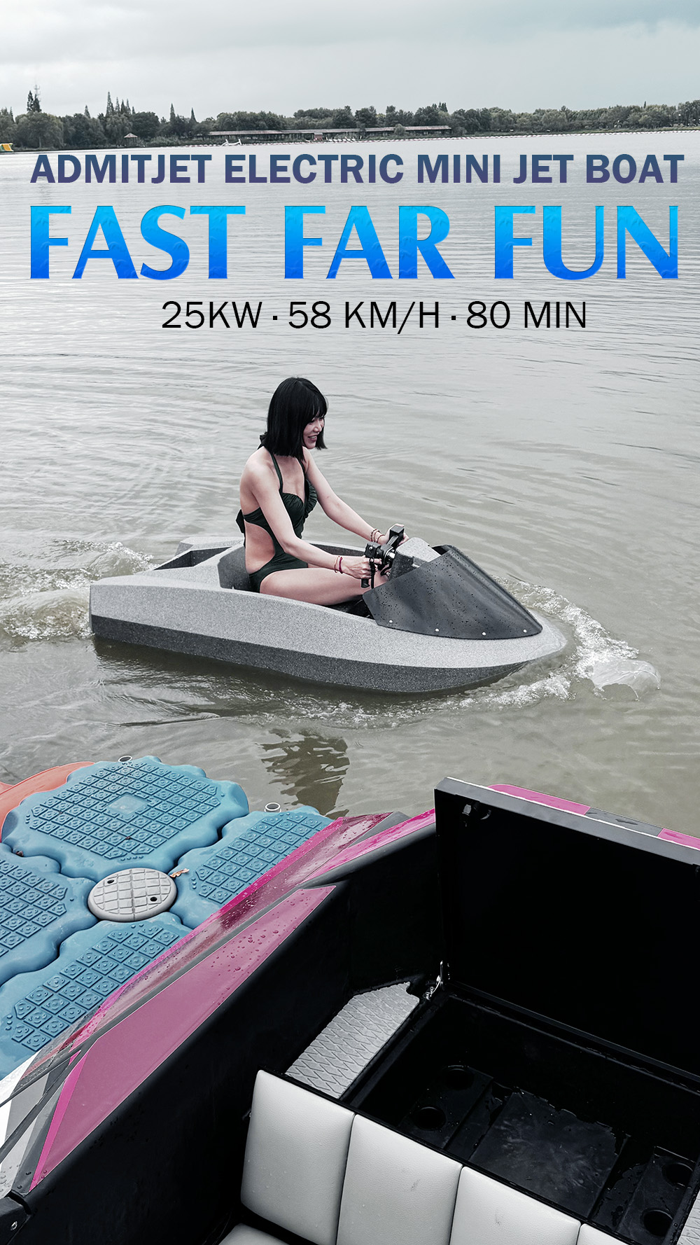 AdmitJet 2025 25KW EPP Electric Mini Jet Boat for Families & Resorts.jpg